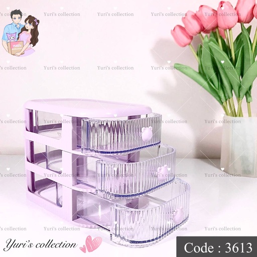 [3613] 3Layer Desk Organizer (Purple)