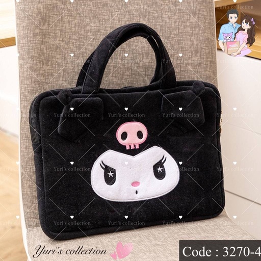 [3270-4] Authentic Laptop Bag Kuromi (Black)