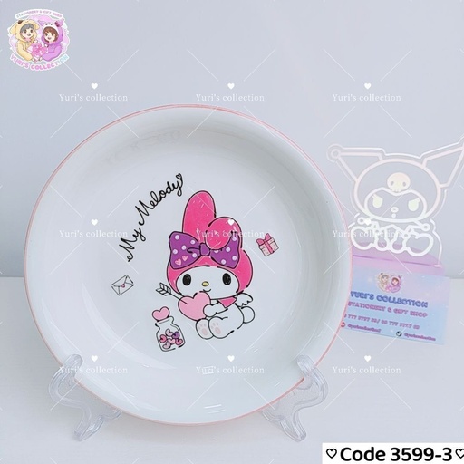 [3599-3] License Ceramic Round Plate \ MM