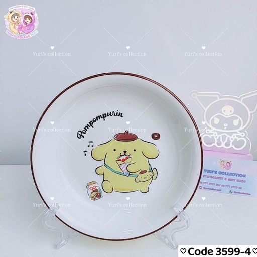 [3599-4] License Ceramic Round Plate \ PP