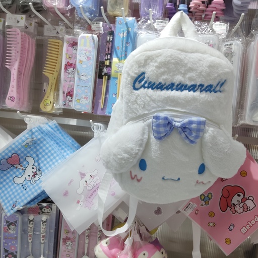 [3212-5] Sanrio Plush Soft Backpack \ Cinnamon 