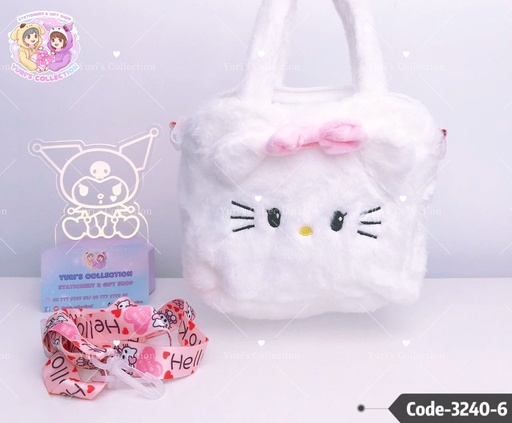 [3240-6] Fluffy Bag \ HelloKitty