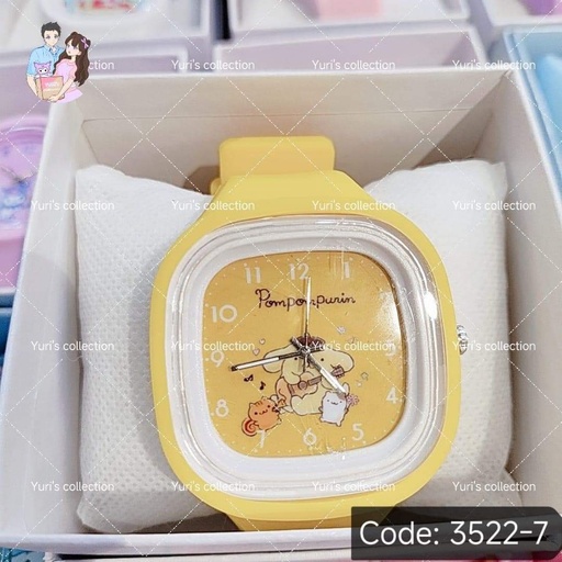 [3522-7] Pom pom purin Square Watch 