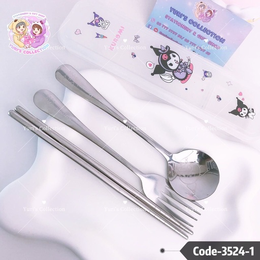 [3524-1] Kuromi Spoon Set