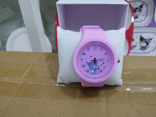 [3525-2] Kuromi Purple Round Watch 