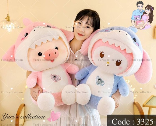 [3325-4] Pig BabyShark Plush (65cm)