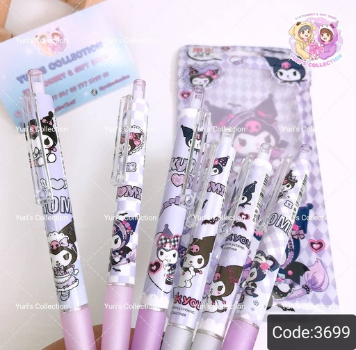 [3699] Kuromi Pen Pack *6pcs*