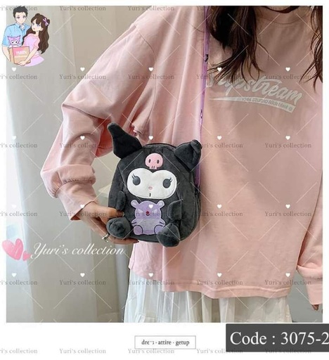 [3075-2] Kuromi Mini Crossbag 