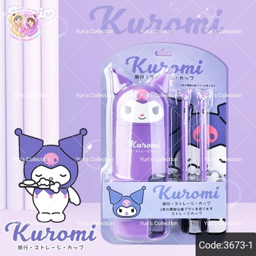 [3673-1] Kuromi Toothbrush Set
