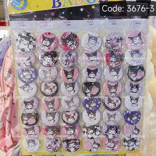 [3676-3] Sanrio Pin/ KM (48pcs)