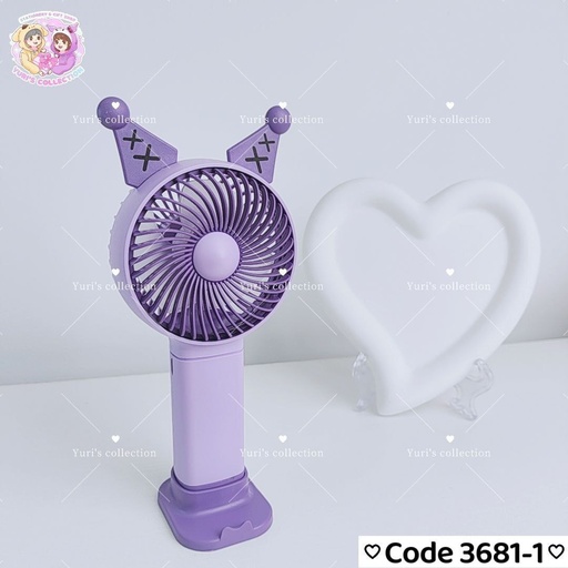 [3681-1] Battery Fan With Jo (Purple) \ KM