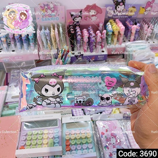 [3690] Kuromi Bling Pencil Case