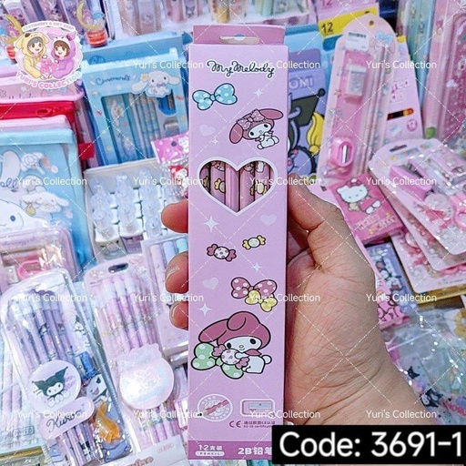 [3691-1] My Melody Pencil Set (2B)