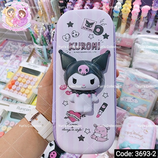 [3693-2] Kuromi Squishy Pencil Case