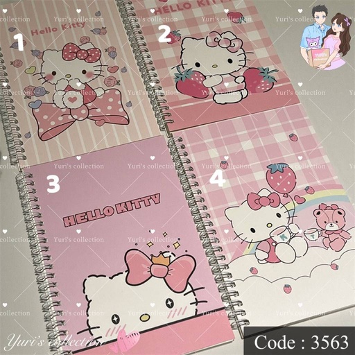 [3563-1] A5 Coil NoteBook \ Hello Kitty