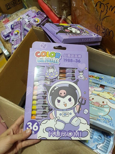 [3568-2] Kuromi Color Oil Pastel (36pcs)