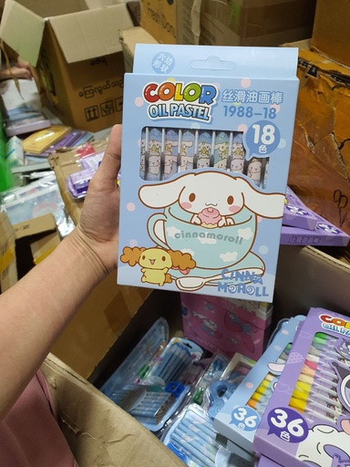 [3570-2] Cinnamon Color Oil Pastel (18pcs)