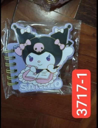 [3717-1] Kuromi 3D Shape Mini Coil Book