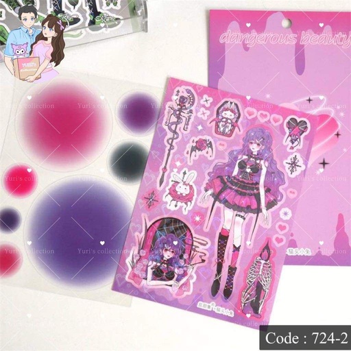 [724-2] Sticker \ *Girl Dangerous Beauty* 