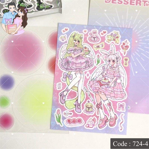 [724-4] Sticker \ Girl *Essert*