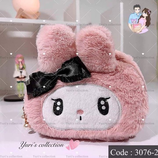 [3076-2] Fluffy Hand Bag \ MyMelody
