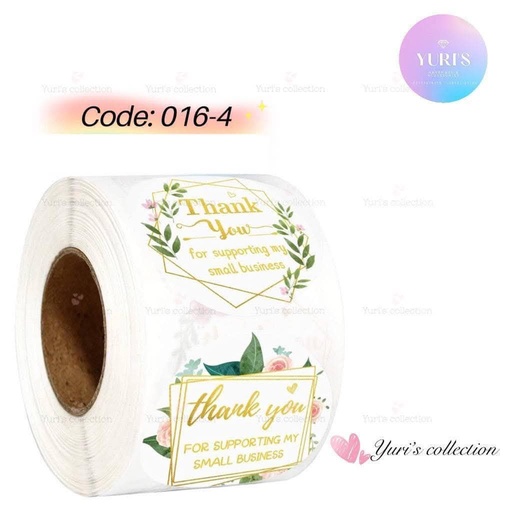 [016-4] Thank You Sticker \ *Natural*