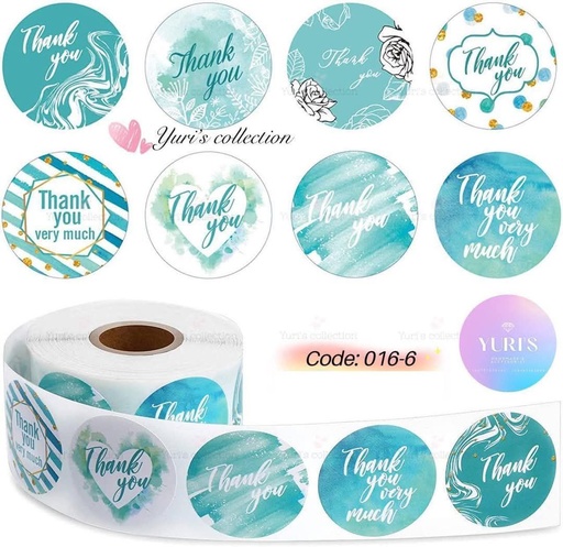 [016-6] Thank You Sticker \ *Blue*