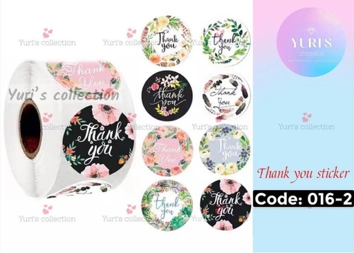 [016-2] Thank You Sticker \ *All in one*
