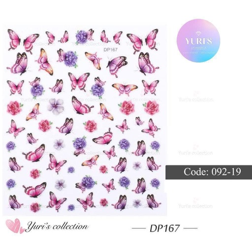 [092-19] Bling Sticker \ Butterfly 