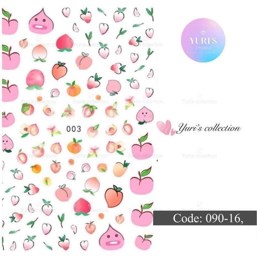 [090-16] Bling Sticker \ *Peach* 