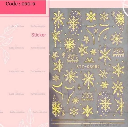 [090-9] Frozen sticker (gold)