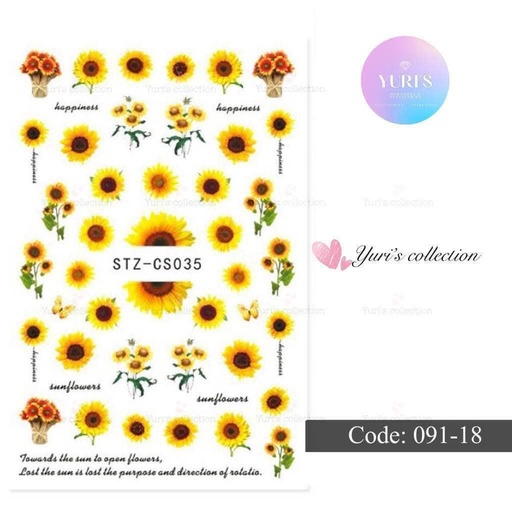 [091-18] Bling Sticker \ Flower