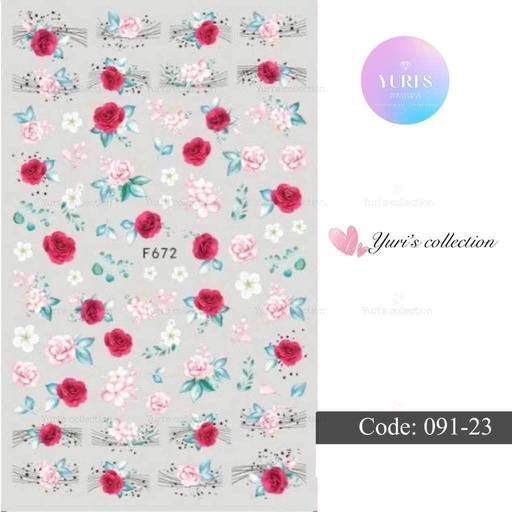 [091-23] Bling Sticker \ Flower