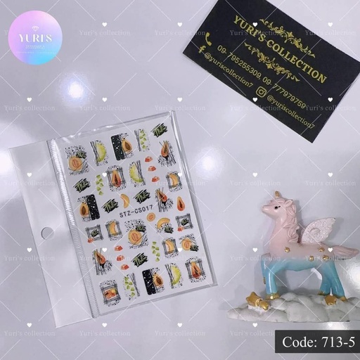 [713-5] Bling Sticker \ Fruit 