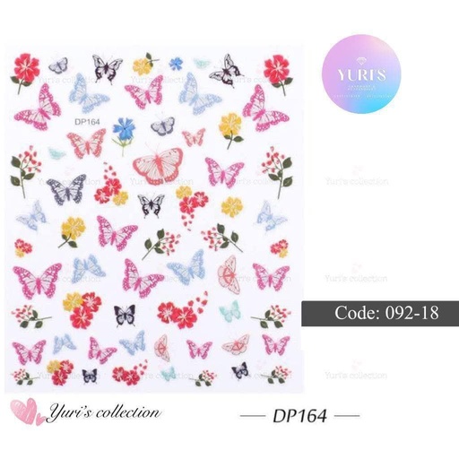 [092-18] Bling Sticker \ Butterfly 