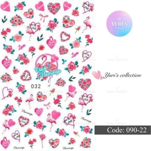 [090-22] Bling Sticker \ Love 