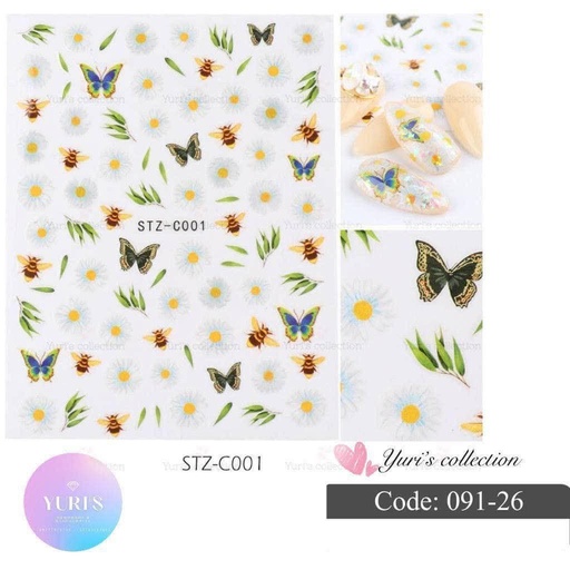 [091-26] Bling Sticker \ Butterfly 