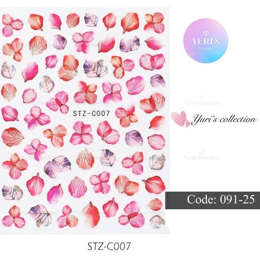 [091-25] Bling Sticker \ Leaf 