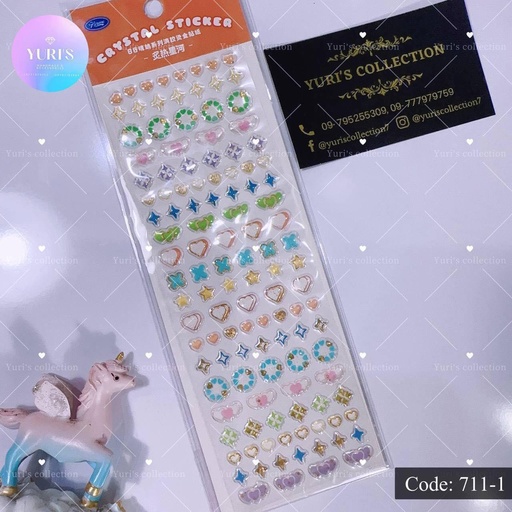 [711-1] Sticker \ Crystal
