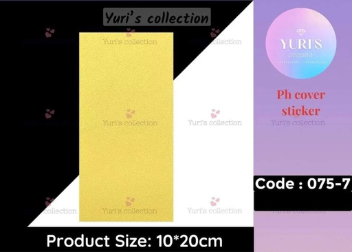 [075-7] Ph Cover Sticker \ *Light Yellow*