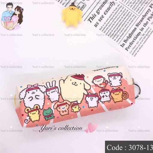 [3078-13] Sanrio Pencil Bag \ Pompom 