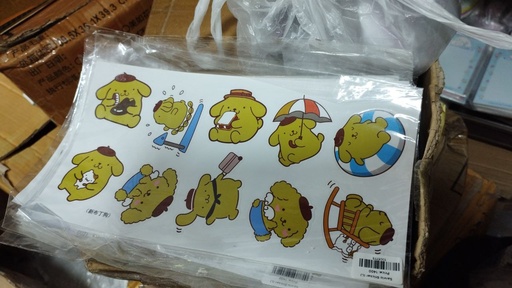 [098-8] Sticker Large Size \ PomPom 