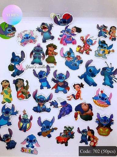 [702-8] Sticker Pack \ Stitch *50pcs*