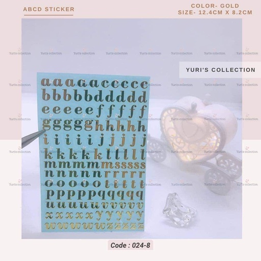 [024-8] abeg Sticker Large Size \ *Gold*