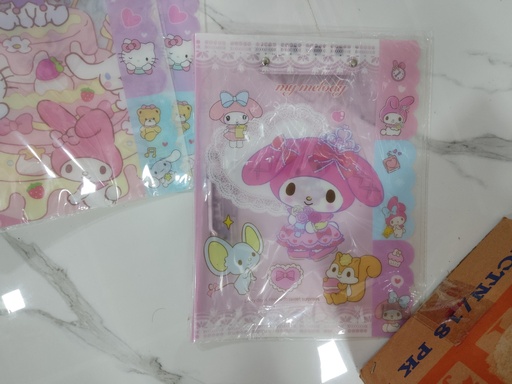 [3755-1] MyMelody A4 File With Clips 