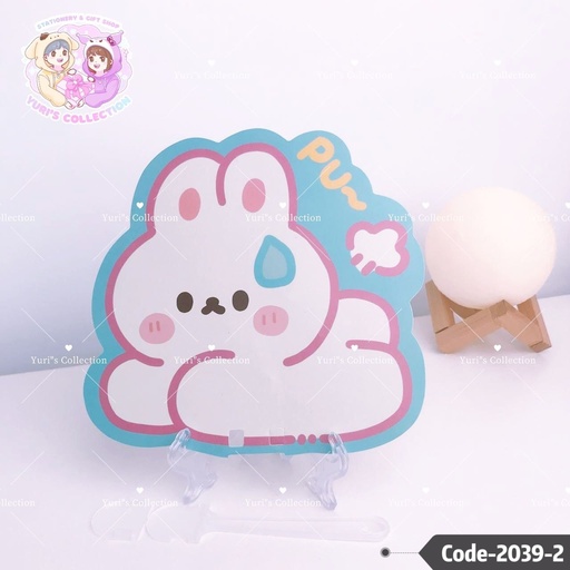 [2039-2] Cute Design Fan \ Rabbit 