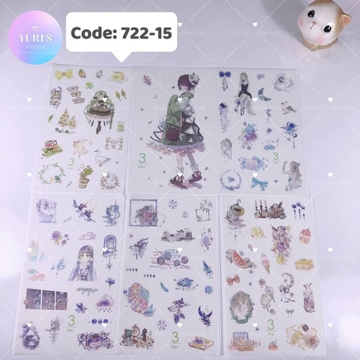 [722-15] Sticker Pack \ Girl 