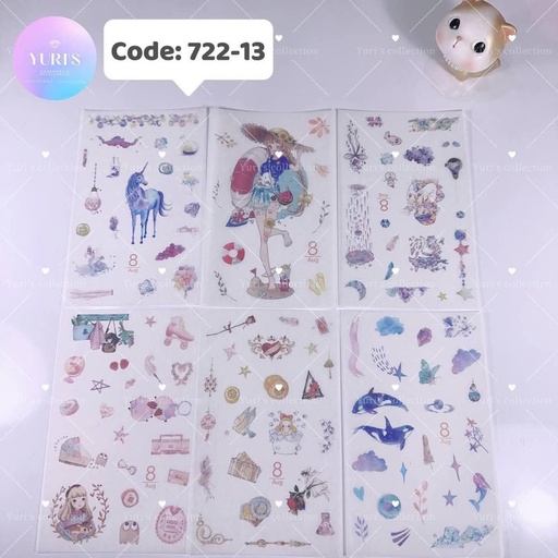 [722-13] Sticker Pack \ Girl 