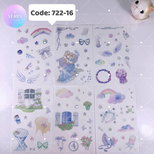 [722-16] Sticker Pack \ Girl 