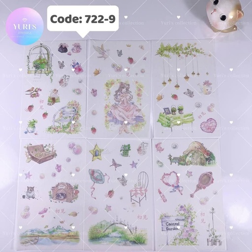 [722-9] Sticker Pack \ Girl 